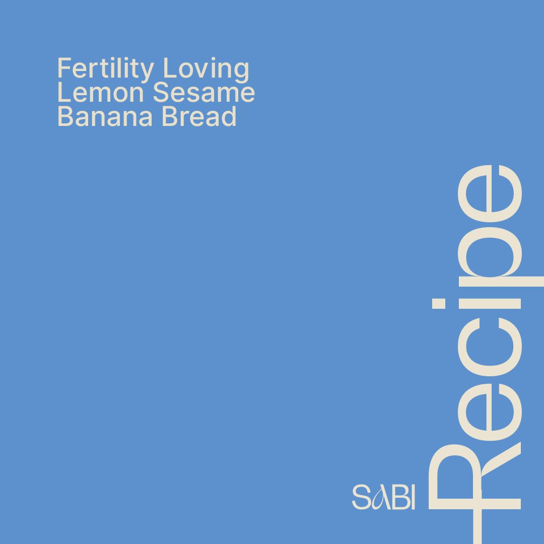 Fertility Loving Lemon Sesame Banana Bread - The Sabi