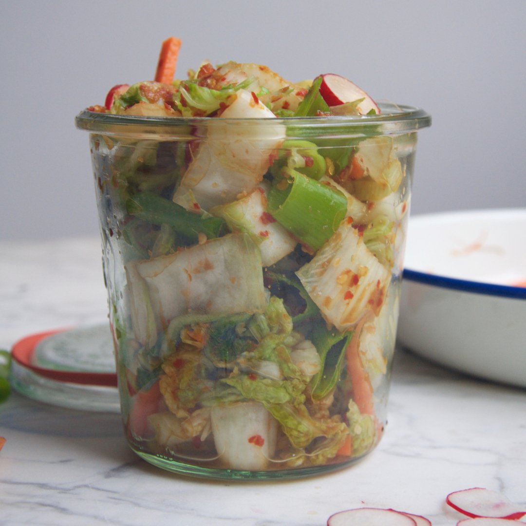 Quick Vegan Kimchi - The Sabi